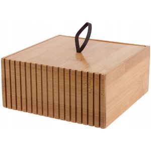 Bambusowy organizer do łazienki, 15 x 15 x 7 cm