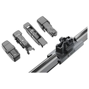 Car wiper without frame BOSCH, 700 mm, 4 mounting adapters