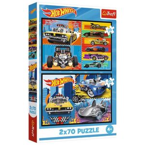 PUZZLE 2X70EL TREFL SAMOCHODZIKI HW PUD12