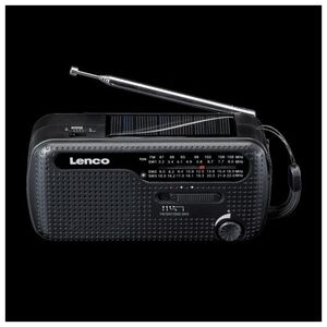 Radio Lenco Lenco MCR-113 Notfall-Radio Kurbel/Solar/Akku schwarz