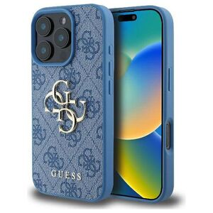 Original Case IPHONE 16 PRO Guess Hardcase 4G Big Logo (GUHCP16L4GMGBL) blue 3666339327620
