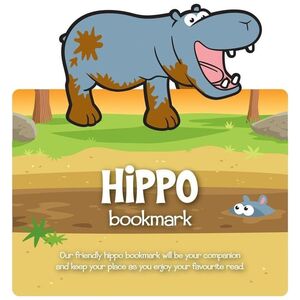 IF Zwierzęca zakładka do książki - Hippo - Hipopotam