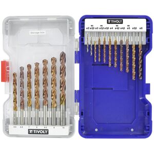 Wiertło Tivoly Tivoli drill set for metal FURIUS (FUSIO) HSS O2-10 mm 18 drills