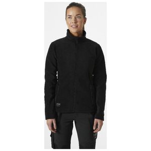 Women's sweater HELLY HANSEN Manchester 2.0 Fleece JKT, black XS