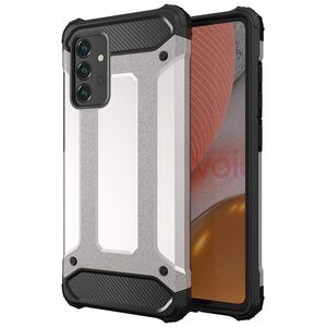 Pancerne hybrydowe etui Hybrid Armor pokrowiec na Samsung Galaxy A36 - srebrne