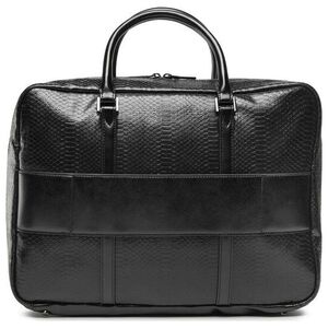 Guess, Guess, Leather, Leather Briefcase, Laptop Compartiment, Black, 40 x 30 x 9 cm, For Men For Men