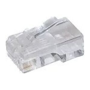S-Impuls Western Stecker RJ45, 8P4C für Flachkabel (25 Stück) 13354528 4029164116439