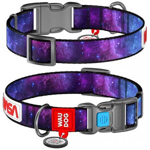 Collar Obroża nylonowa z kodem QR dla psa Waudog "NASA21", rozmiar M, szer. 20 mm