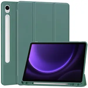 Bizon Case Tab Lizard Samsung Galaxy Tab S9 / S9 FE dark green