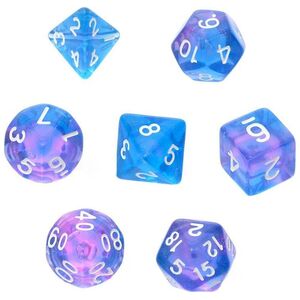 Rebel Komplet kości REBEL RPG - Kamienie Księżycowe - Orchidea