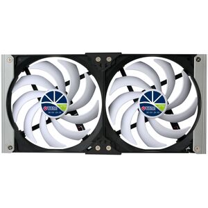 Titan Titan TTC-SC20(A)+ Διπλός ανεμιστήρας ψυγείου 92x25mm IP55, Λειτουργία χρονοδιακόπτη, με ενσωματωμένο ανορθωτή 13179128 4260153572656