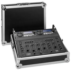 Akai IMG Stage Line MR-919DJ, Hard case, DJ mixer, Aluminium, Wood, Aluminium, Black, Any brand, Monochromatic