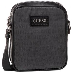 Guess, Dan, Document Holder, Textile Crossbody Bag, Black, HMDLJCP0317, For Men For Men