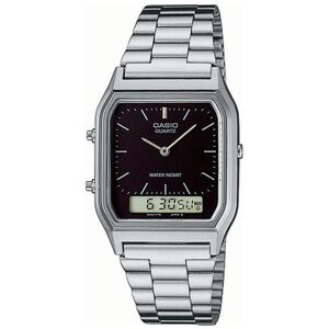 Zegarek Casio Męski AQ-230A-1DMQYES Retro srebrny