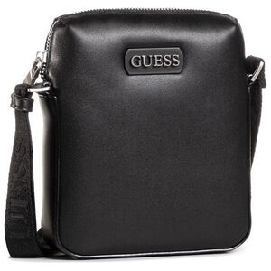 Guess, Dan, Document Holder, Leather Crossbody Bag, Black, Mini, For Men For Men
