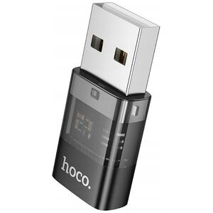 HOCO adapter USB A (męski) do Typ C (żeński) UA36C transparentny czarny