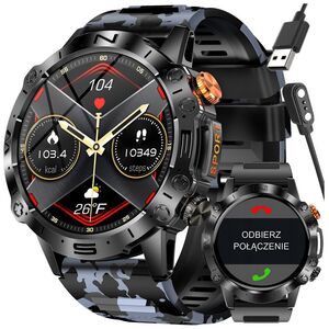 Smartwatch Gravity SMARTWATCH MĘSKI GRAVITY GT20-5 - AMOLED, DODATKOWY PASEK (sg024e) NoSize