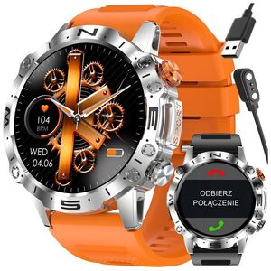Smartwatch Gravity SMARTWATCH MĘSKI GRAVITY GT20-4 - AMOLED, DODATKOWY PASEK (sg024d) NoSize