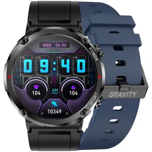 Smartwatch Gravity Zegarek męski SMARTWATCH GRAVITY GT21-5 BK/BU/BK
