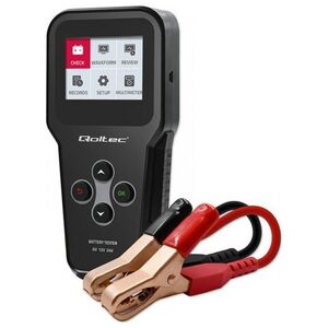 Tester cyfrowy Qoltec akumulatora 3w1 z LCD | Polskie Menu | 6V | 12V | 24V | 30Ah-200Ah