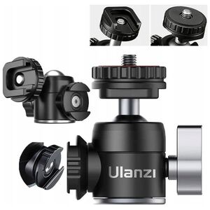 Głowica Kulowa 3D Gwint 1/4'' 2x Stopka ISO do Aparatu Kamery / ULANZI / U-60