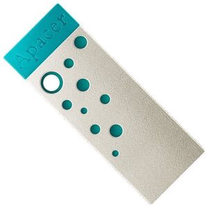 Apacer USB flash disk, USB USB 2.0, 64GB, AH11J, Turquoise green, AP64GAH11JG-1, USB A, py�oszczelna, wodoodporna