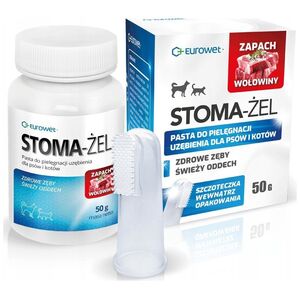 EUROWET STOMA ŻEL O ZAPACHU WOŁOWINY ZE   SZCZOTECZKĄ 50g