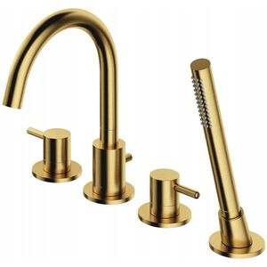 OMNIRES Y rim-mounted bathtub mixer, brushed brass, Y1232BSB