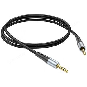 HOCO kabel AUX Jack 3,5 mm (męski) do Jack 3,5 mm (męski) UPA22 1 m czarny