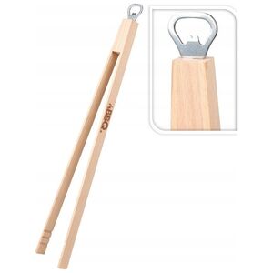 SZCZYPCE DREWNIANE DO GRILLA 48CM Z OTWIERACZEM