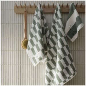 Iittala Moomin towel 30x50cm Checks green