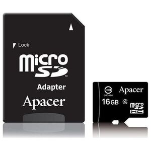 Apacer Karta pami�ci Secure Digital Card, 16GB, micro SDHC, AP16GMCSH4, Class 4, bez adaptera, EOL