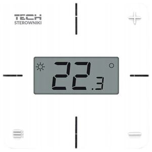ML Bezprzewodowy regulator pokojowy mechaniczny czarny R-8X Tech Sterowniki