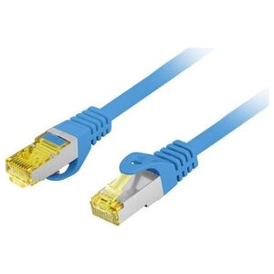 Lanberg LANBERG Patchcord Kat 6A S/FTP LSZH CU 3M Niebieski Fluke Passed