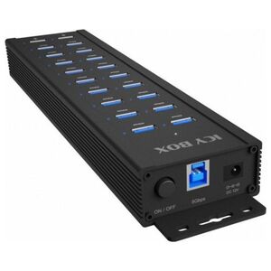 Hub IB-HUB1720-U3 20 port HUB, 96 WATT PSU, 18 x USB-A Port,2 x USB port do ładowania