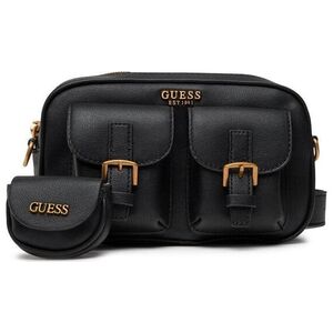 Guess, Zadie, Synthetic Leather, Textile Bag, Black, HWVB84, For Women, 27 x 18 x 6 cm For Women