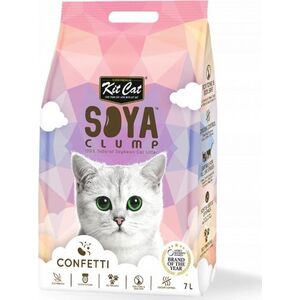 Żwirek dla kota Kit Cat KIT CAT SOYA CLUMP - ŻWIREK SOJOWY        CONFETTI  7L / 2.5kg
