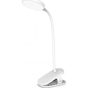 ColorWay LED Table Lamp Flexible and Clip 2 with Built-in Baterija | CW-DL10FCB-W