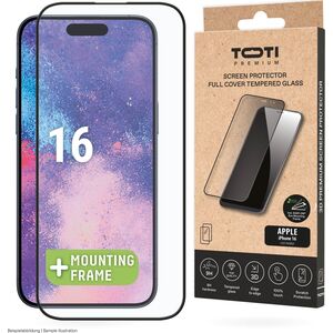 Toti PREMIUM TEMPERED screen protector glass 3D full cover for Apple iPhone 16/15 Pro/15