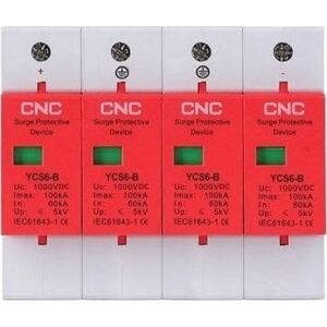 CNC CNC DC viršįtampių ribotuvas, 4P, B klasės, 60-1000kA, 1000VDC