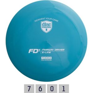 Discmania Diskgolfo diskas DISCMANIA Fairway Driver S-Line FD1 Blue