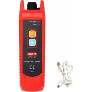 Optinio kabelio testeris, lazeris 650+/-20nm  ?1mW| 2-3km, 3.7V 1050mAh, IP54, UNI-T