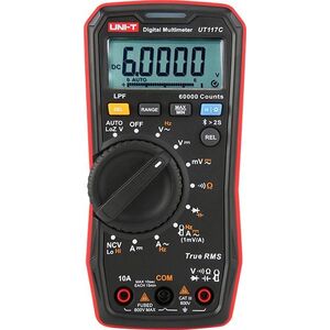 Didelio tikslumo skaitmeninis multimetras AC/DC  600V|  AC/DC  10A| 50kHz| 40MO| 1000uF| LoZ| LPF| NCV| 60000| True RMS| BT, UNI-T