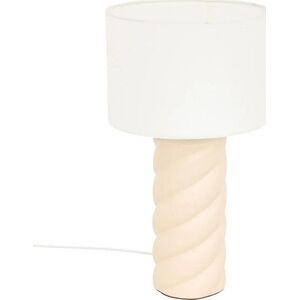 Lampa stołowa ceramiczna beż Enrica 44 cm