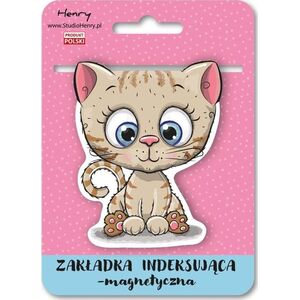 Zakładka magnetyczna - Kot beżowy