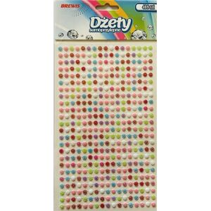 Dżety samoprzylepne kwiatki 3mm 408szt