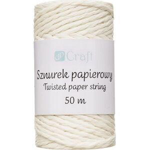 Sznurek papierowy skręcany 50m ecru