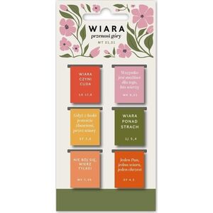Zakładki magnetyczne - Wiara 6szt