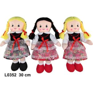 Sun-Day Lalka szmacianka góralka 3 wzory 30cm 159435 MIX cena za 1 szt