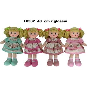 Sun-Day Lalka szmacianka 4 wzory 40 cm 156723 mix cena za 1 szt